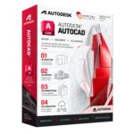Autodesk AutoCAD Professional Edition box — 2D and 3D CAD software for design and documentation