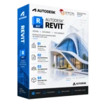 Autodesk Revit Professional Edition box — BIM software for architecture, structure and MEP design