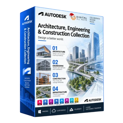Autodesk Architecture, Engineering & Construction Collection box with AutoCAD, Revit, Civil 3D and Navisworks