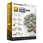 Autodesk Factory Design Utilities box — factory layout and robot workcell planning software
