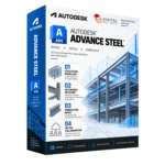 Autodesk Advance Steel Professional Edition box — 3D CAD software for steel detailing and fabrication